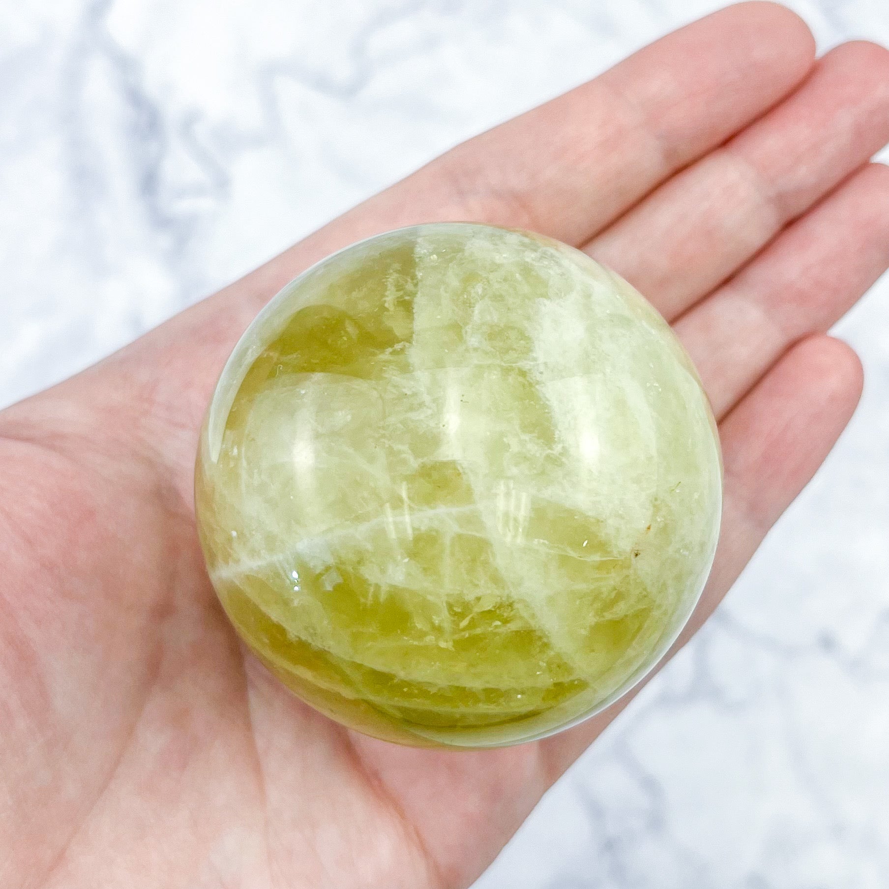 2 Inch Lemon Quartz Sphere A67