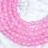 8mm Hot Pink Crackle Glass Bead Strand R6