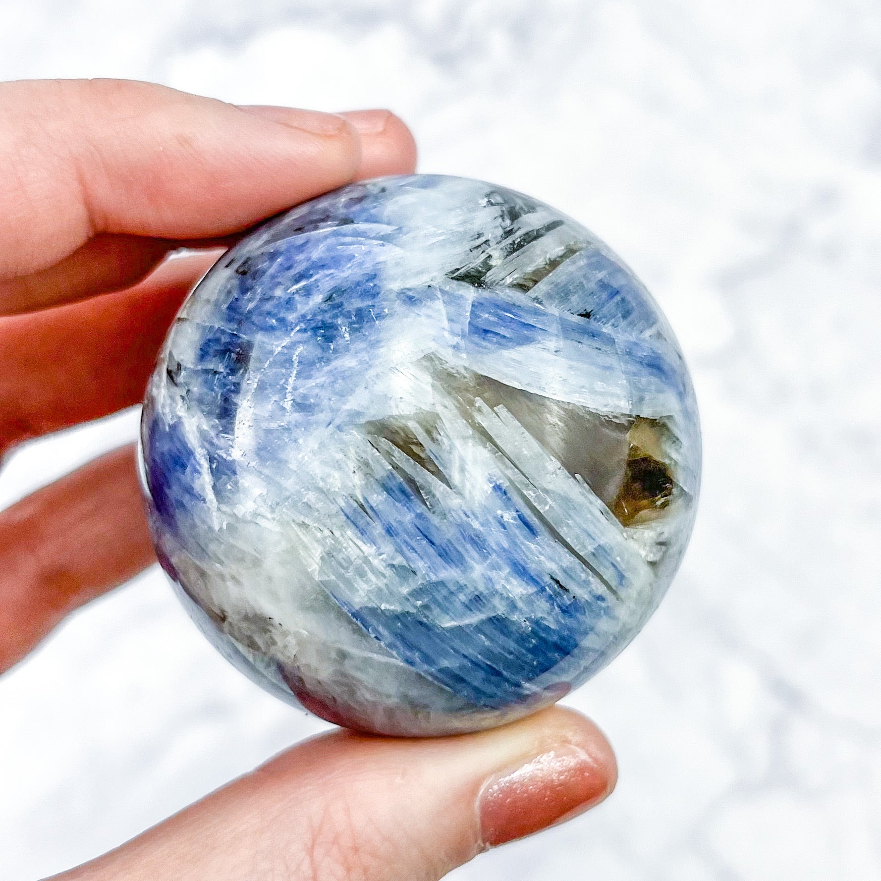 2 Inch Blue Kyanite Sphere J77