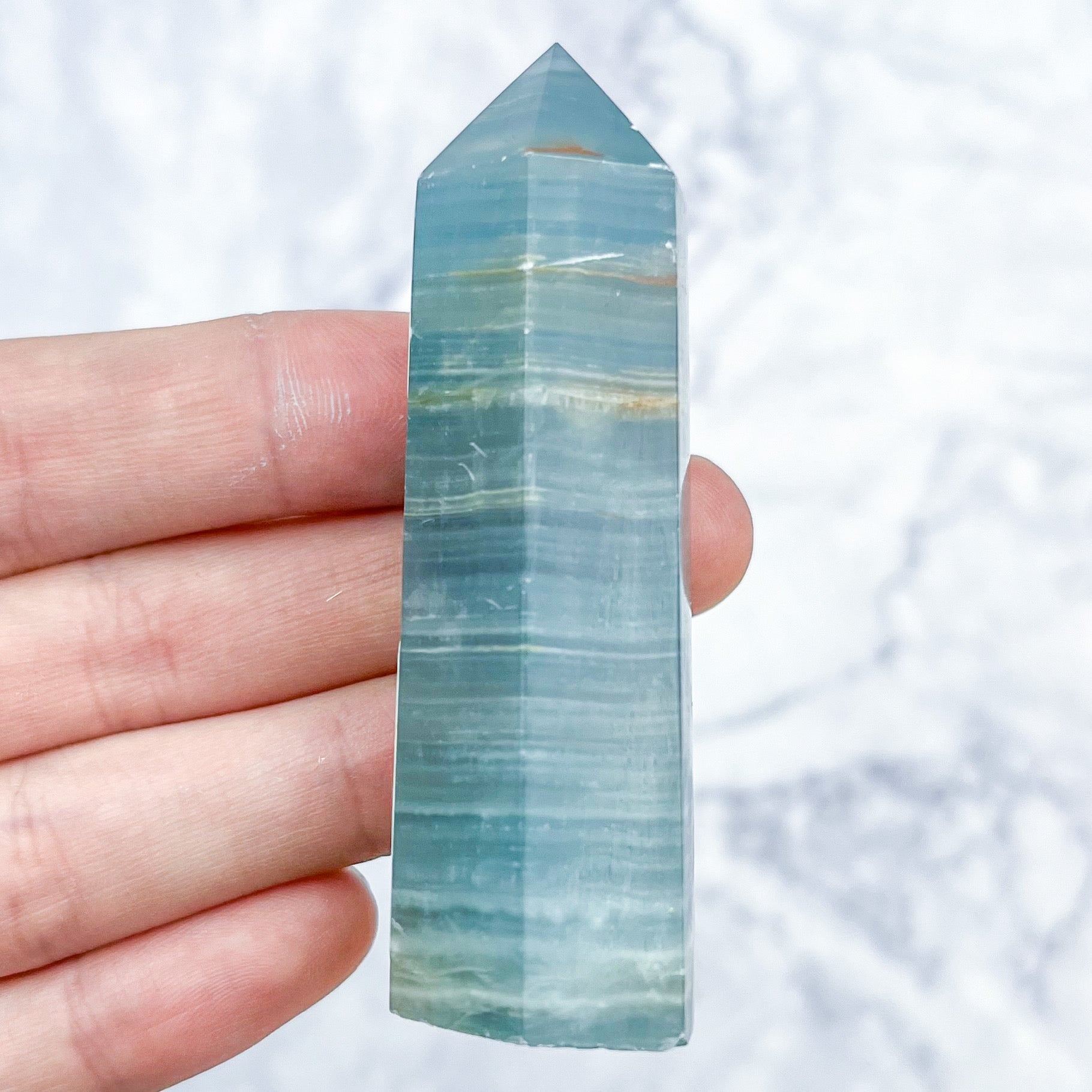 2.75 Inch Blue Onyx Tower H16