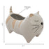 Large Ceramic Cat with Stripes Planter
