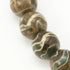 8mm Wave Tibetan Dzi Agate Bead Half Strand Z14