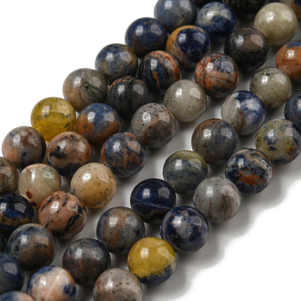 4mm Sunset Sodalite Bead Strand U7