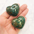 Chrysocolla in Copper Hearts $29