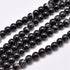 8mm Black Banded Agate Bead Strand N16
