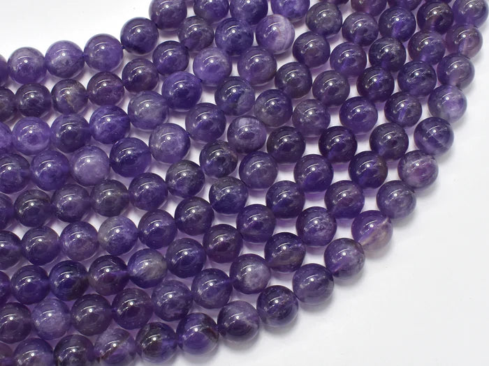 8mm HQ Medium Amethyst Bead Strand Y24