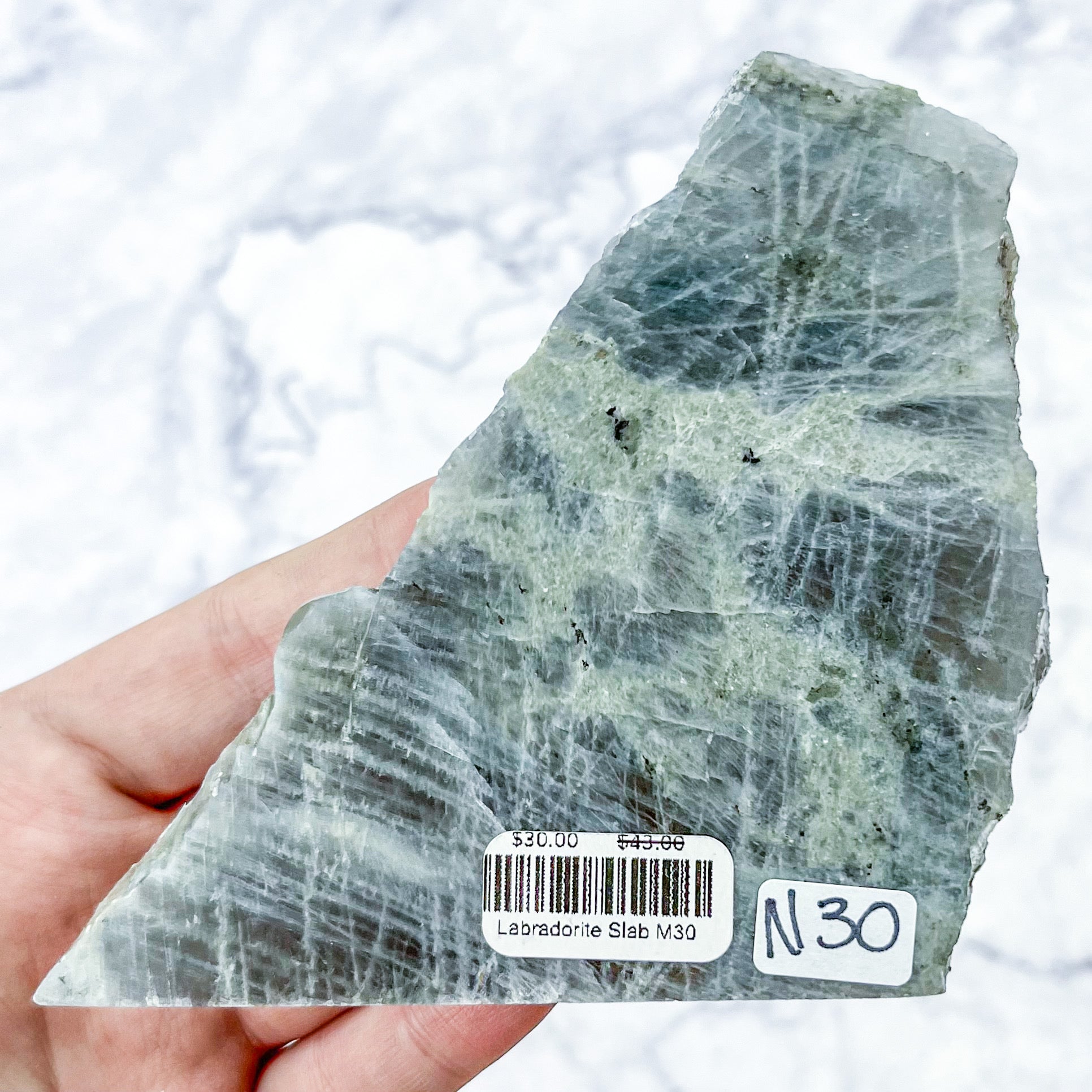 3.5 Inch Labradorite Slab N30