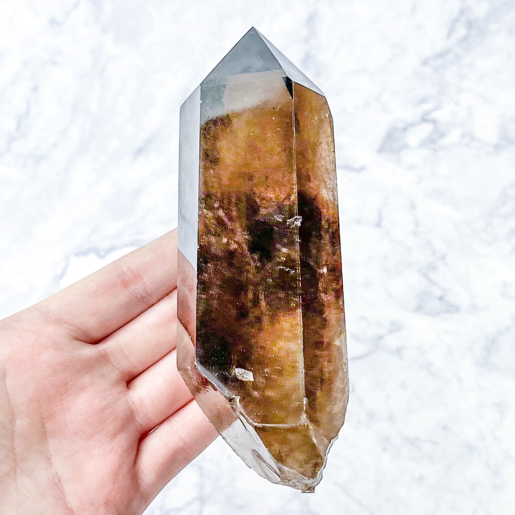 5.25 Inch Smoky Quartz Point F128