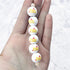 20mm Happy Easter Saying Wood Painted Beads - Easter