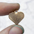 16mm Flat Gold Heart Pendant