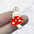 32mm Mushroom Bunny Charm