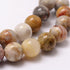 6mm Yellow Mexican Crazy Lace Agate Bead Half Strand M10