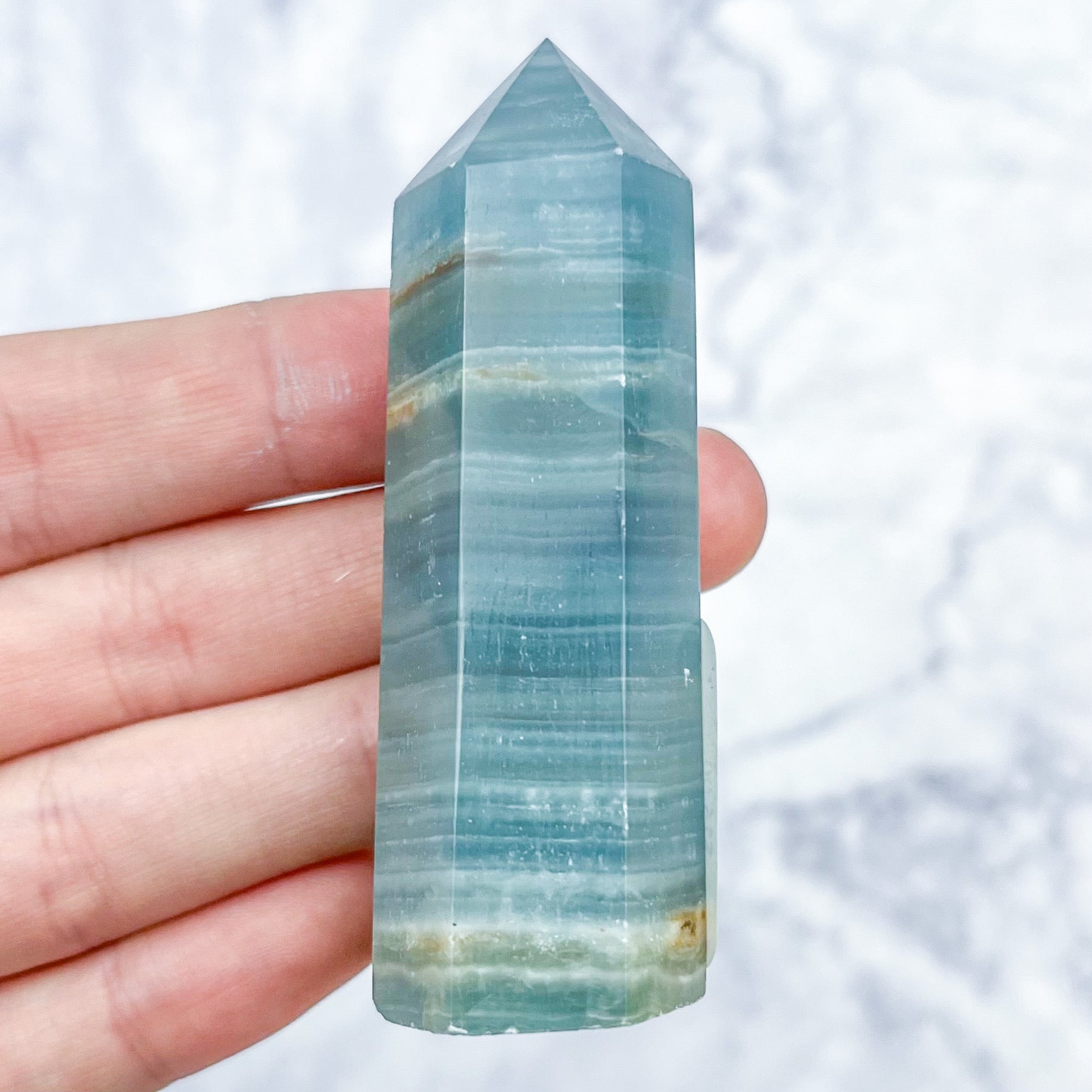 2.75 Inch Blue Onyx Tower H16