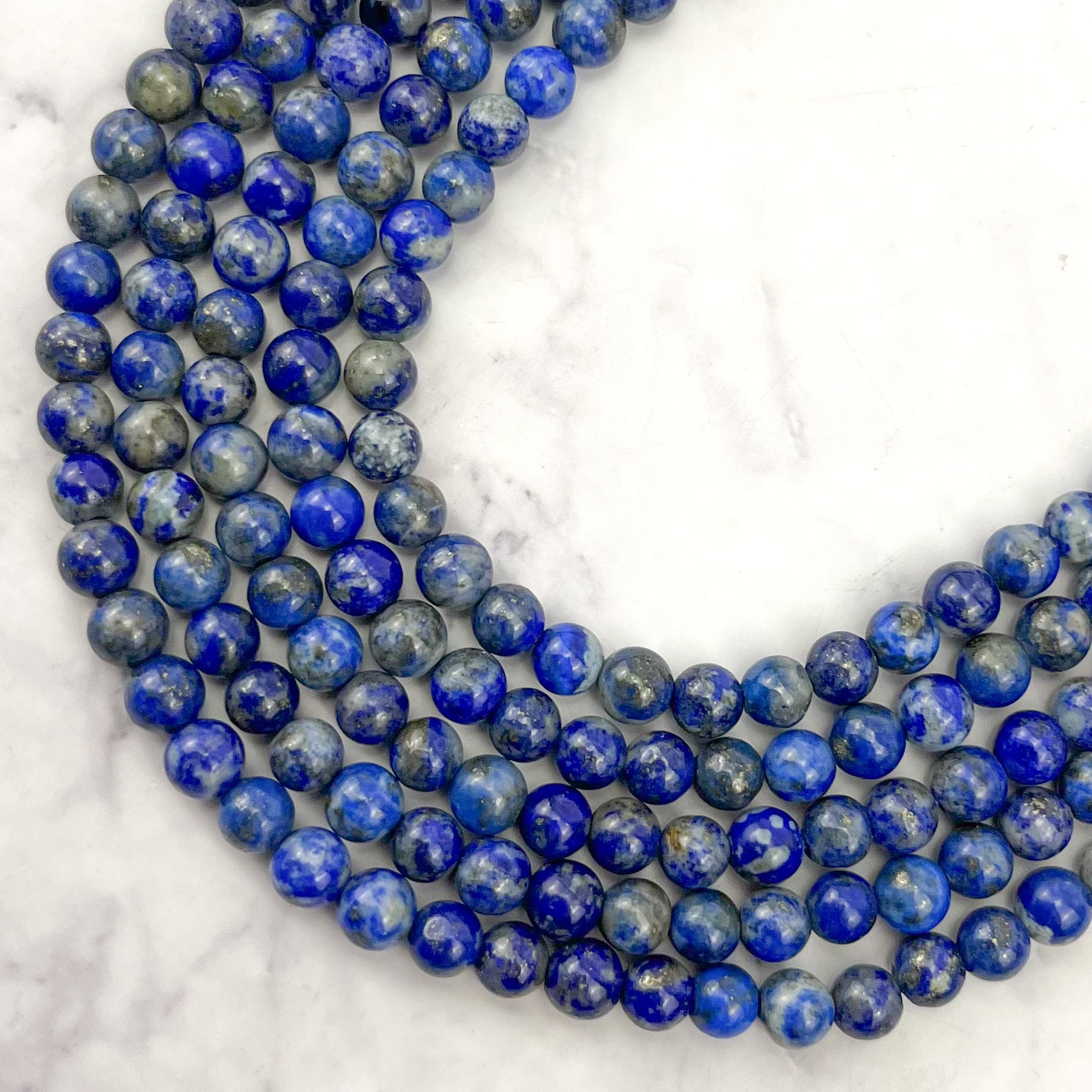 6mm Lapis Lazuli Bead Strand