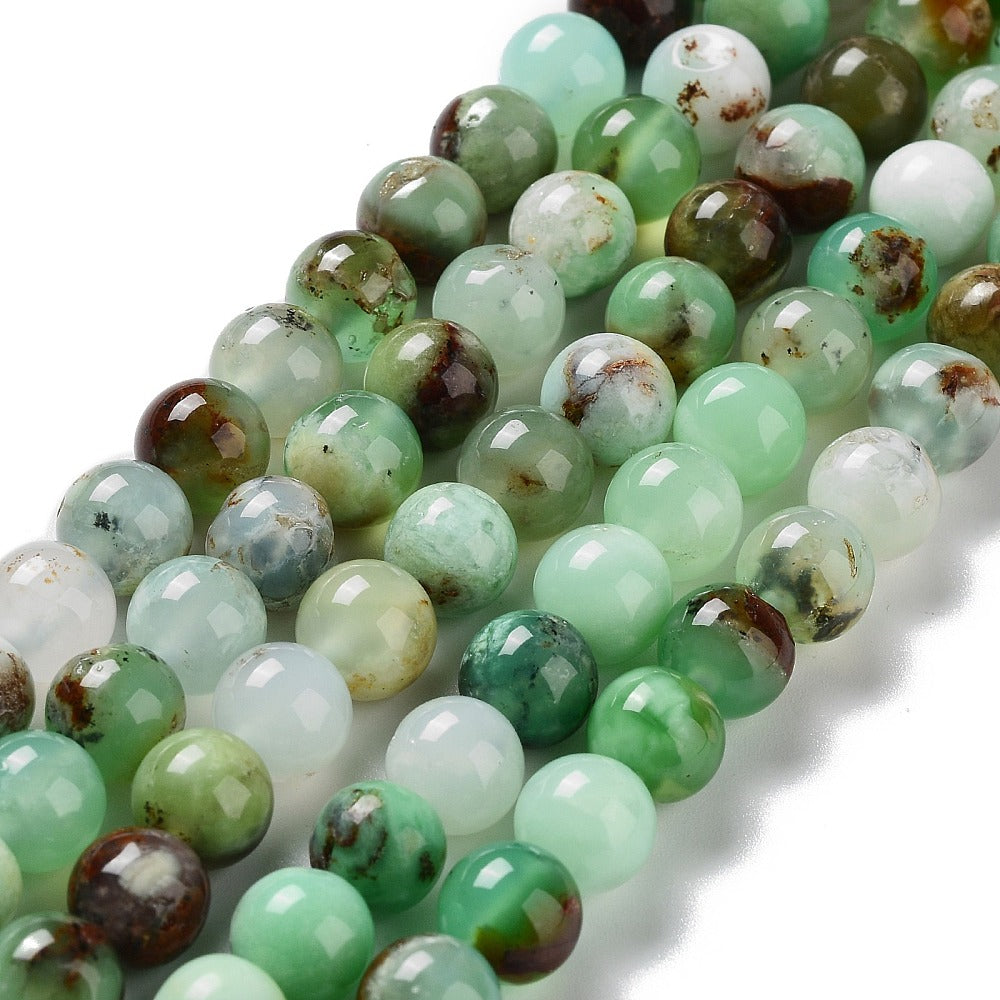 6mm Chrysoprase Bead Half Strand C24