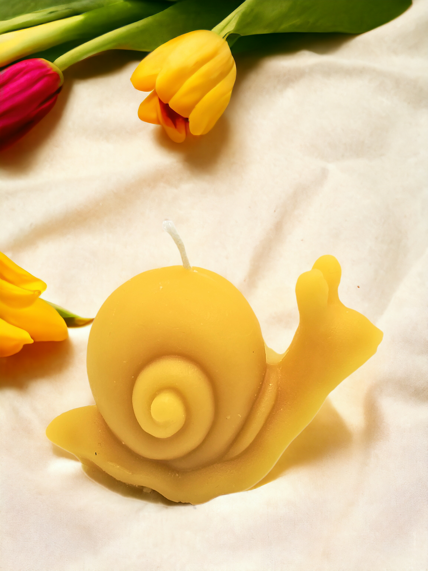 Snail Beeswax Candle