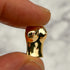 15mm Goddess Chest Gold Pendant