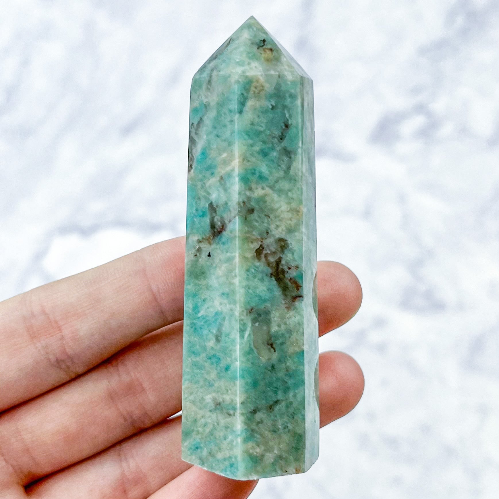 3 Inch Smoky Amazonite Tower R20