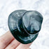 2 Inch Obsidian Skull with Top Hat Carving H32