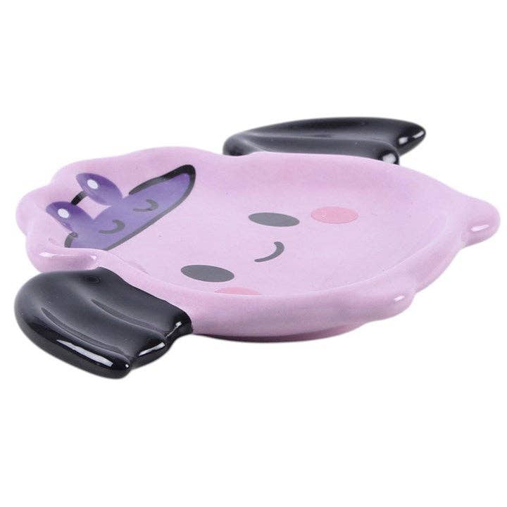 Pastel Bat Brew Gothic Halloween Cauldron Trinket Dish