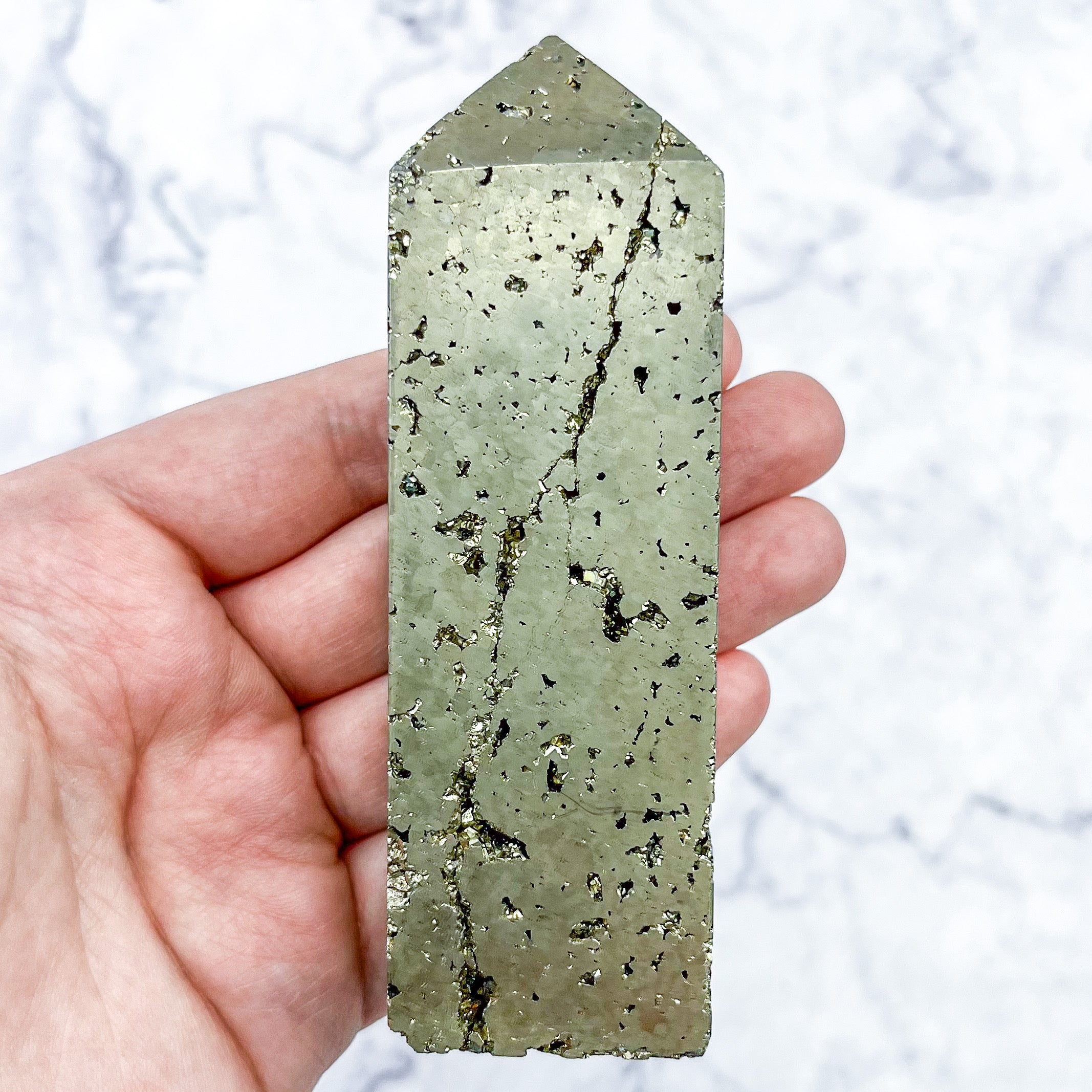 4 Inch Pyrite Tower M86