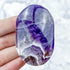 2.5 Inch Chevron Amethyst Palmstone F16