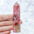 3.25 Inch Icy Rhodonite Tower C15