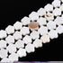 6mm Freshwater Shell Flat Flower Bead Strand F12