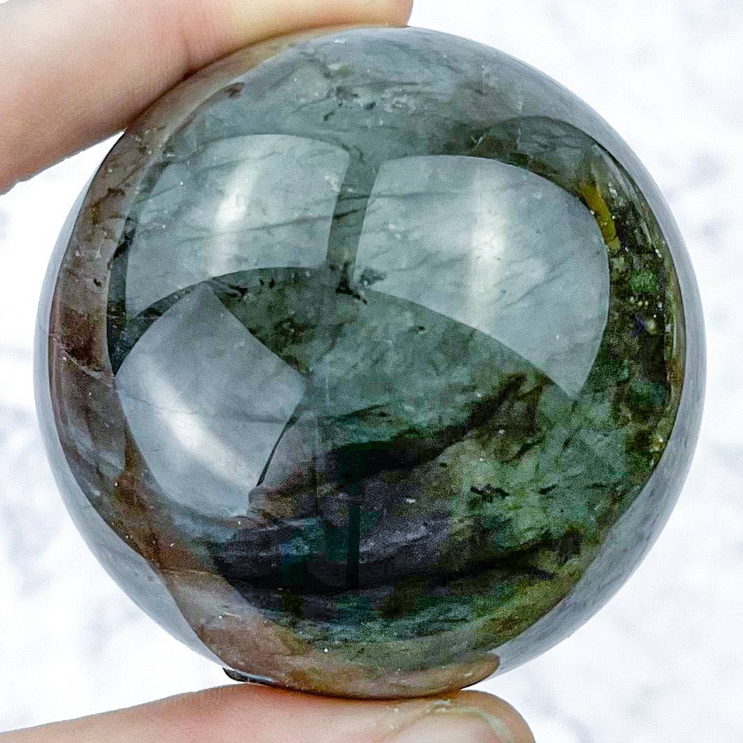 2.25 Inch Labradorite Sphere X75
