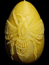 Large Bee Egg Beeswax Candle