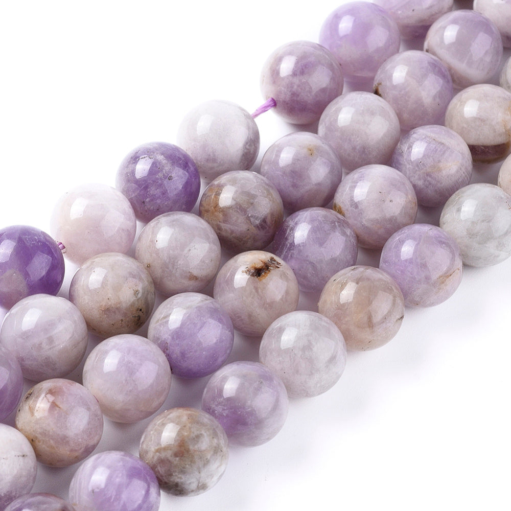 6mm Lavender Amethyst Bead Strand V14