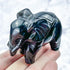 2.5 Inch Obsidian Elephant Carving E38