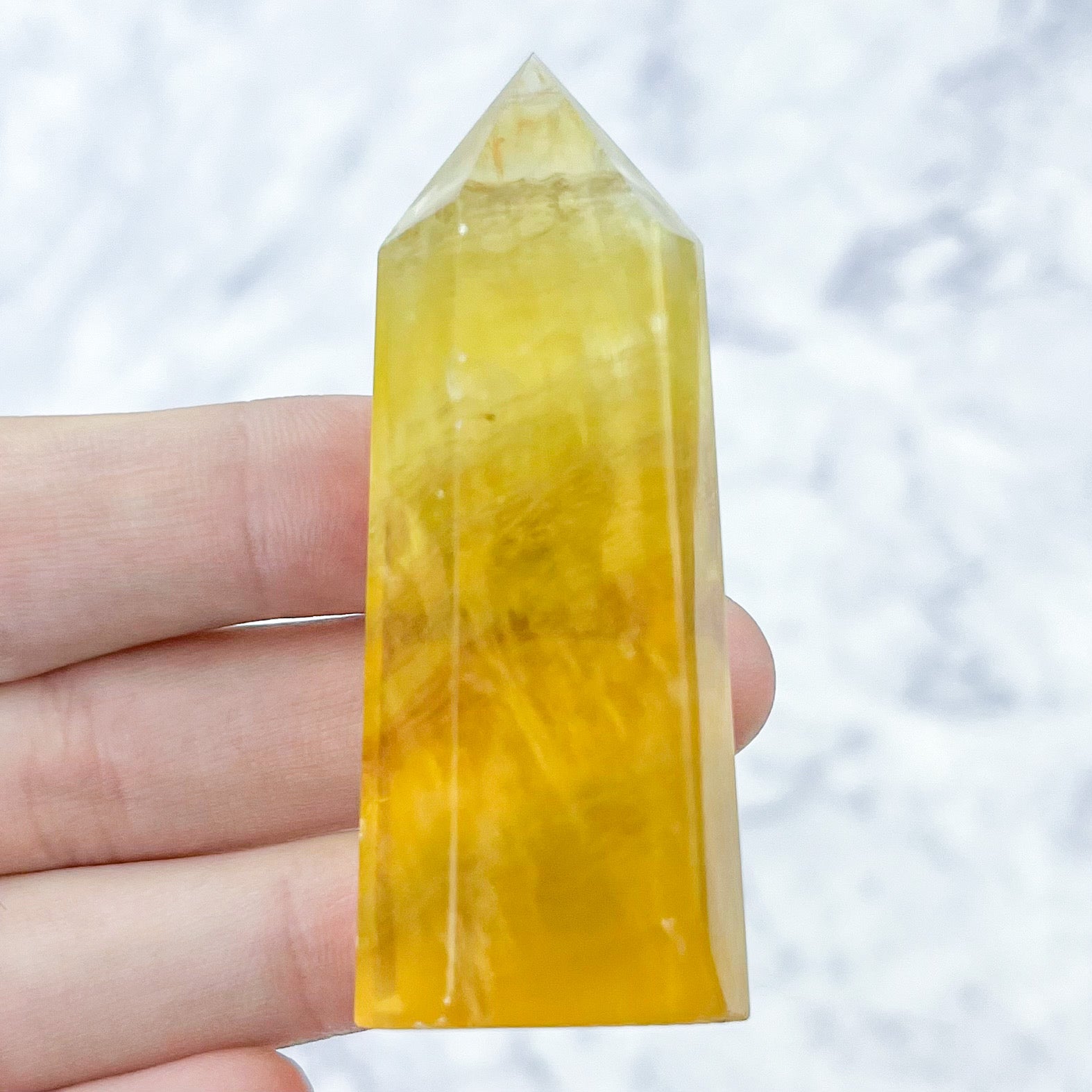 2.5 Inch Yellow Fluorite Tower H12