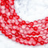 6mm Cherry Crackle Glass Bead Strand D5