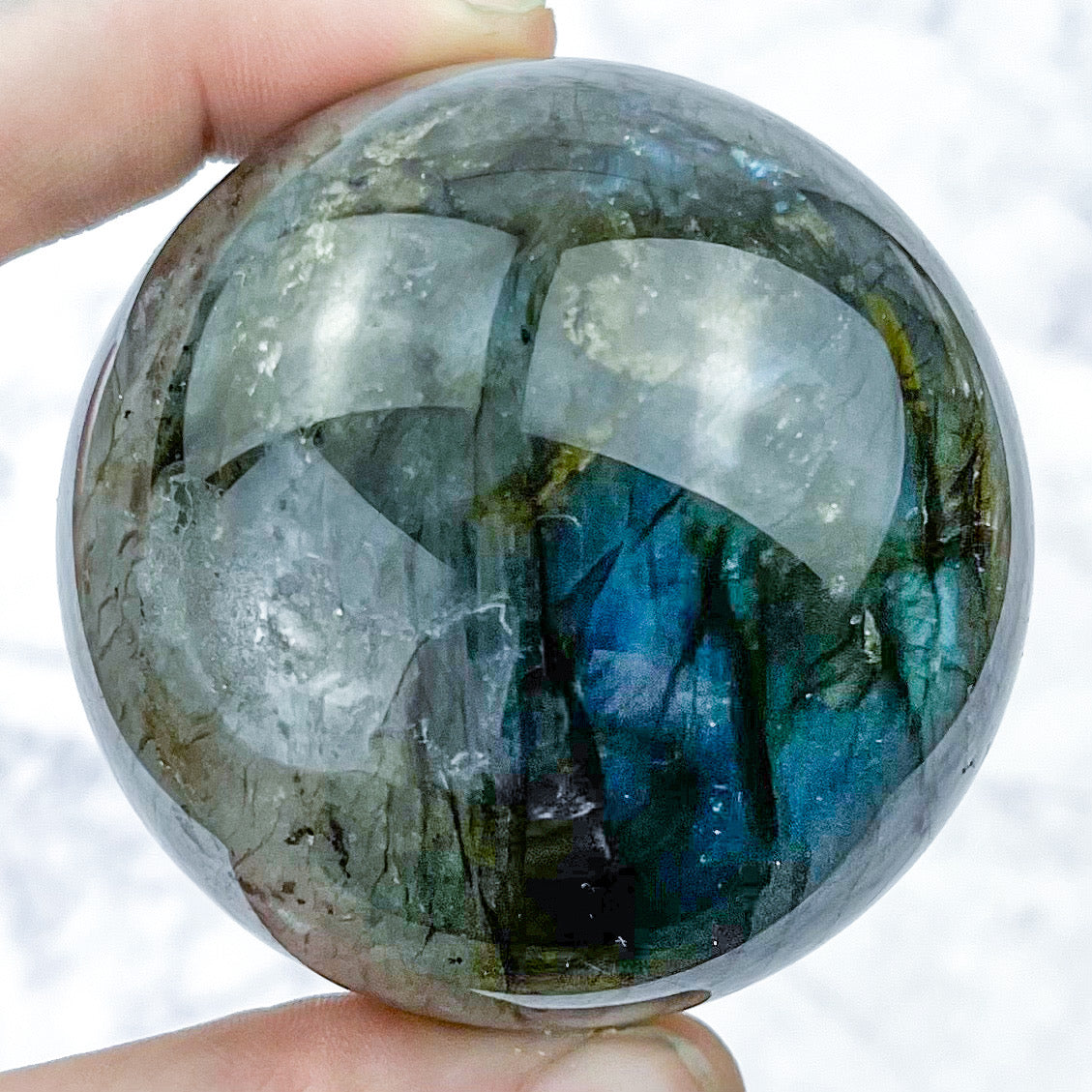 2.25 Inch Labradorite Sphere X75