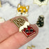 16mm Chocolate Bar Gold Plate Charm E2