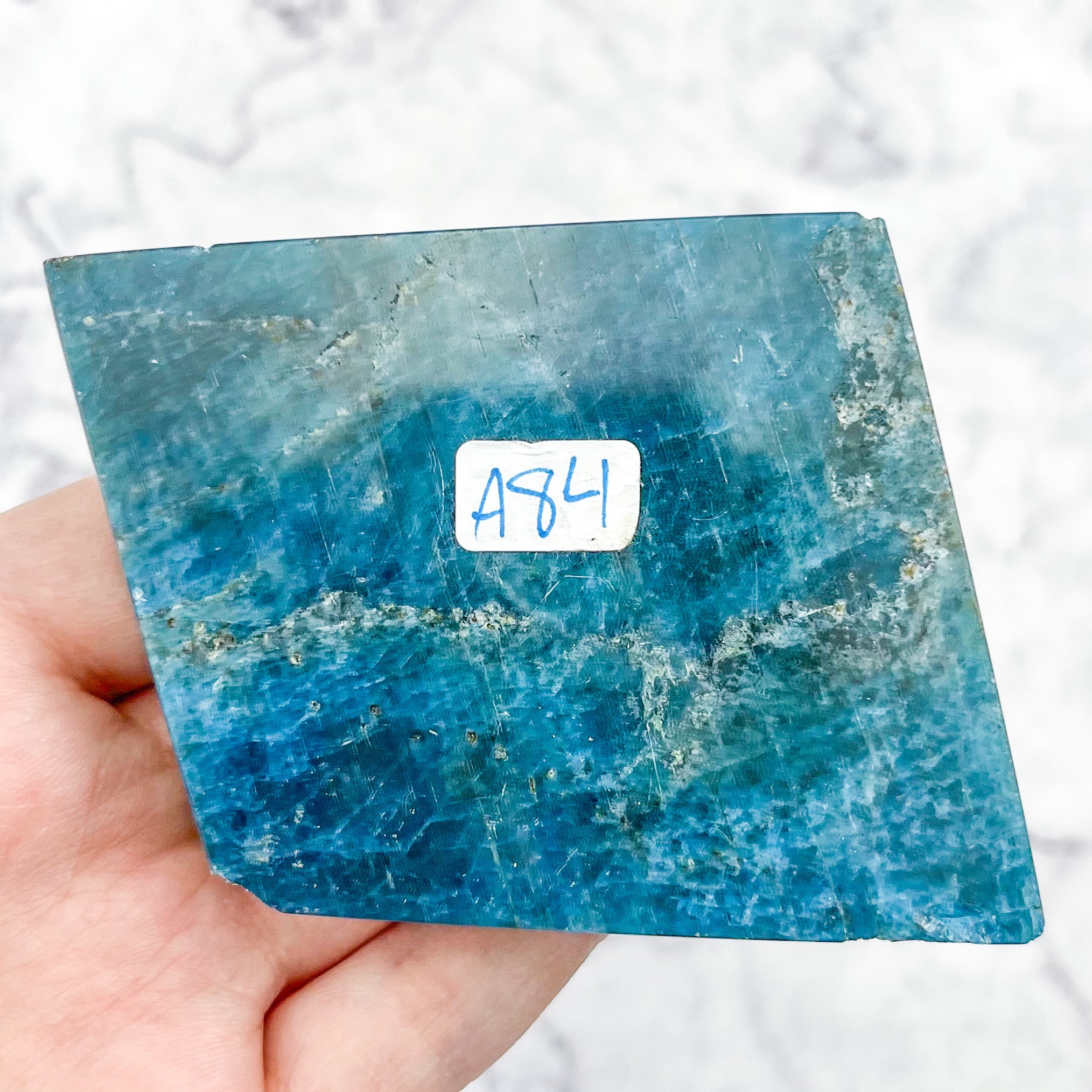 4 Inch Blue Apatite Freeform A84