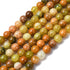 6mm Green and Orange Opal Bead Strand P20