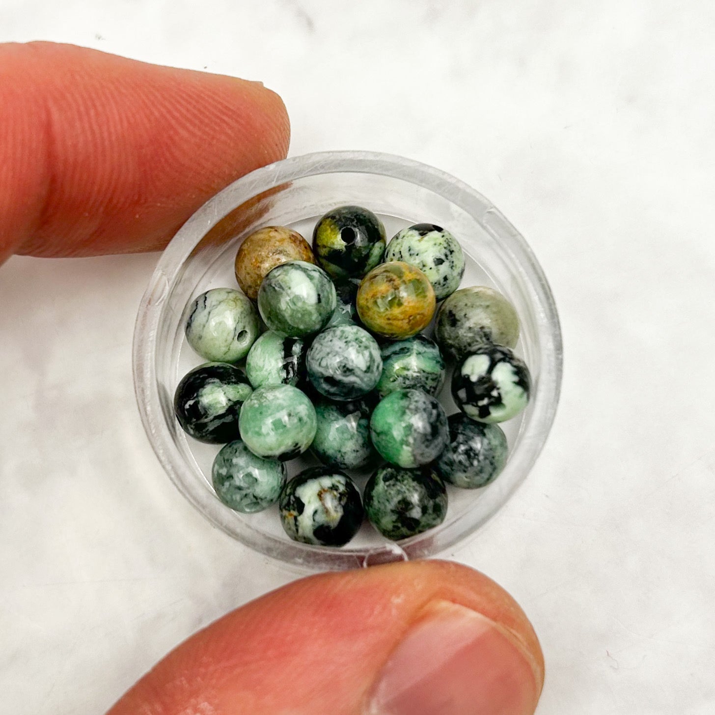 6mm Green Variscite Bead Pack (10 Beads)