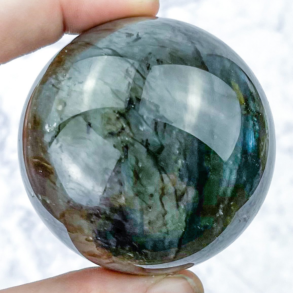 2.25 Inch Labradorite Sphere X75