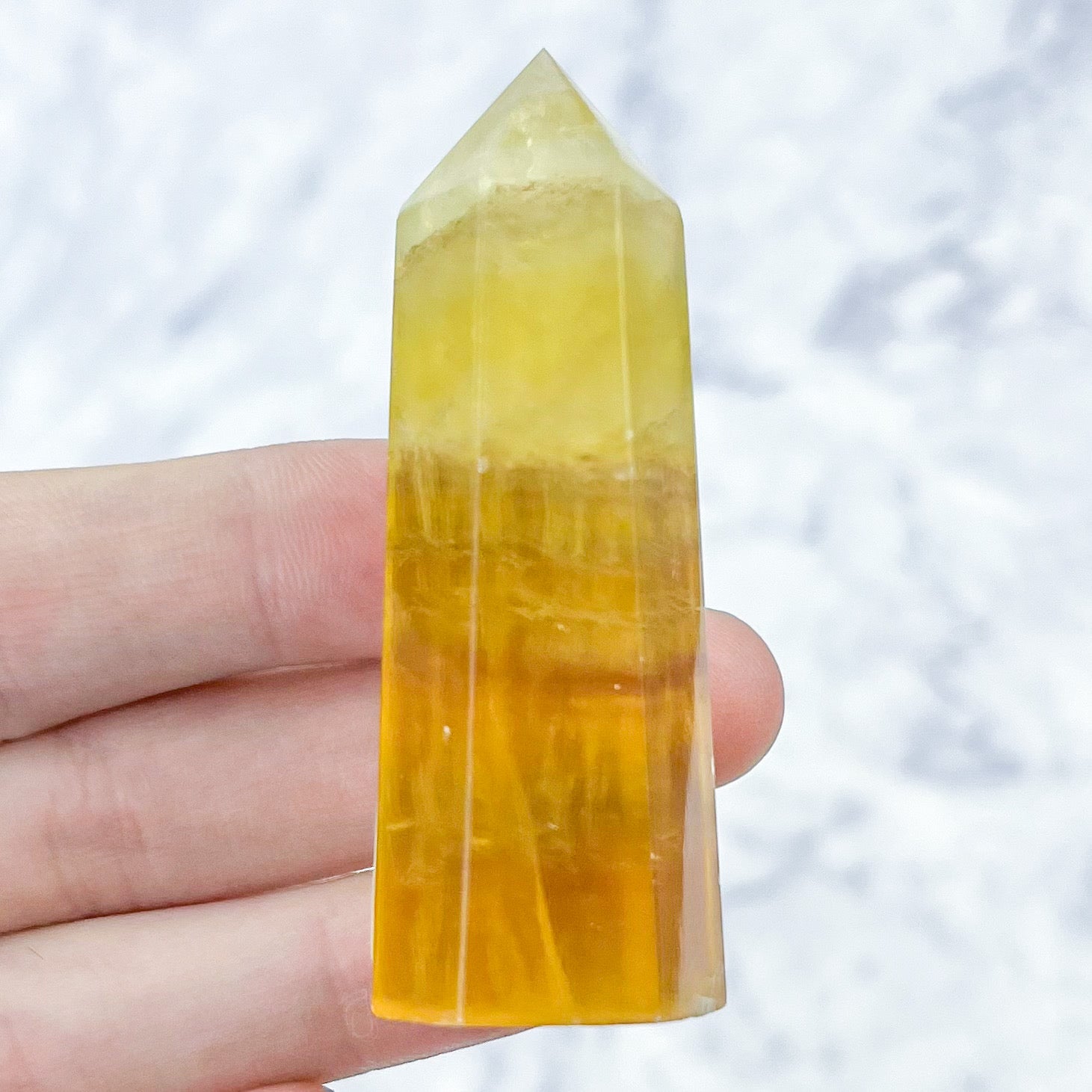 2.5 Inch Yellow Fluorite Tower D12