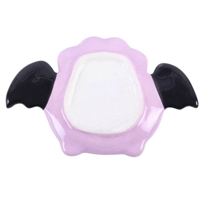 Pastel Bat Brew Gothic Halloween Cauldron Trinket Dish
