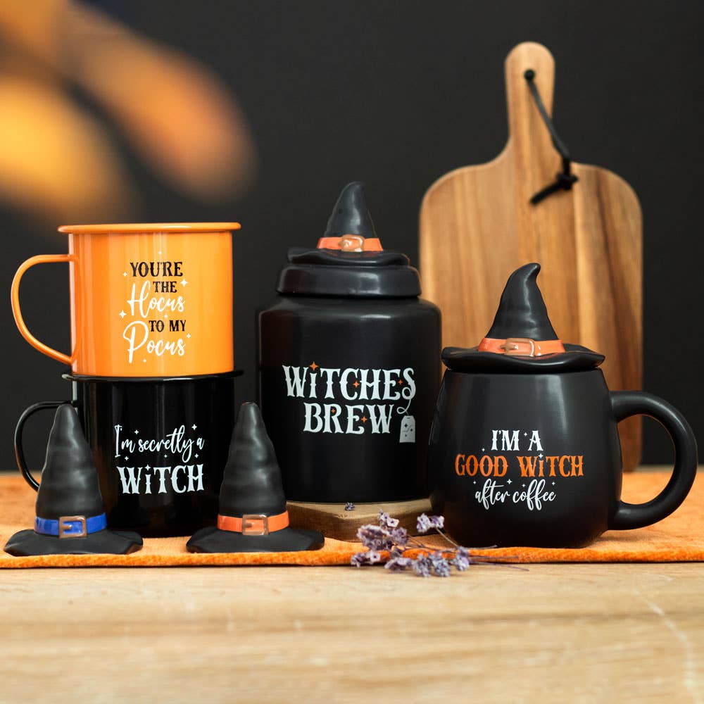 Witch Hat Halloween Salt And Pepper Shakers