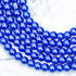 6mm Dark Blue Pearlized Bead Strand