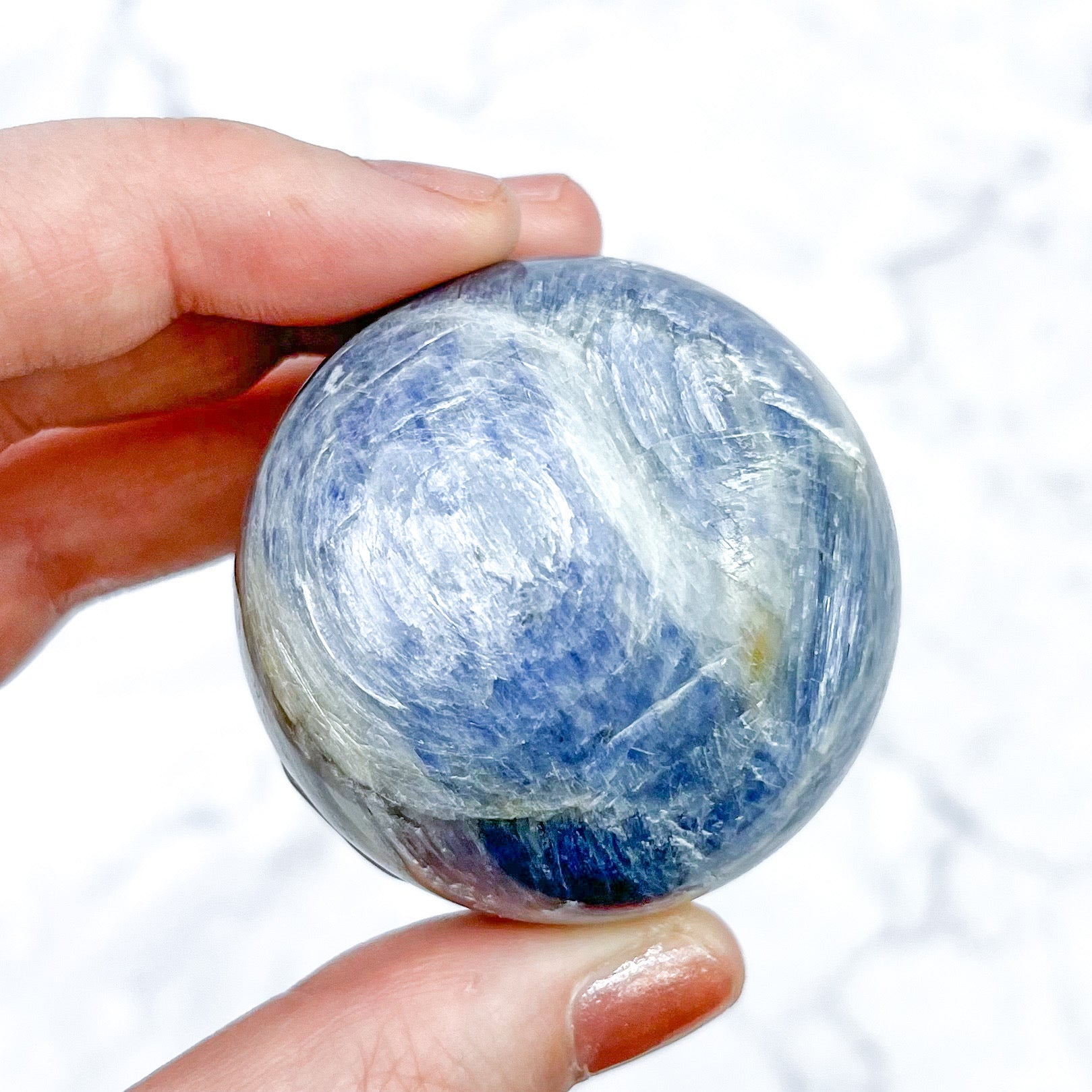 1.75 Inch Blue Kyanite Sphere G49
