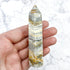 3.25 Inch Crazy Lace Agate Tower V20