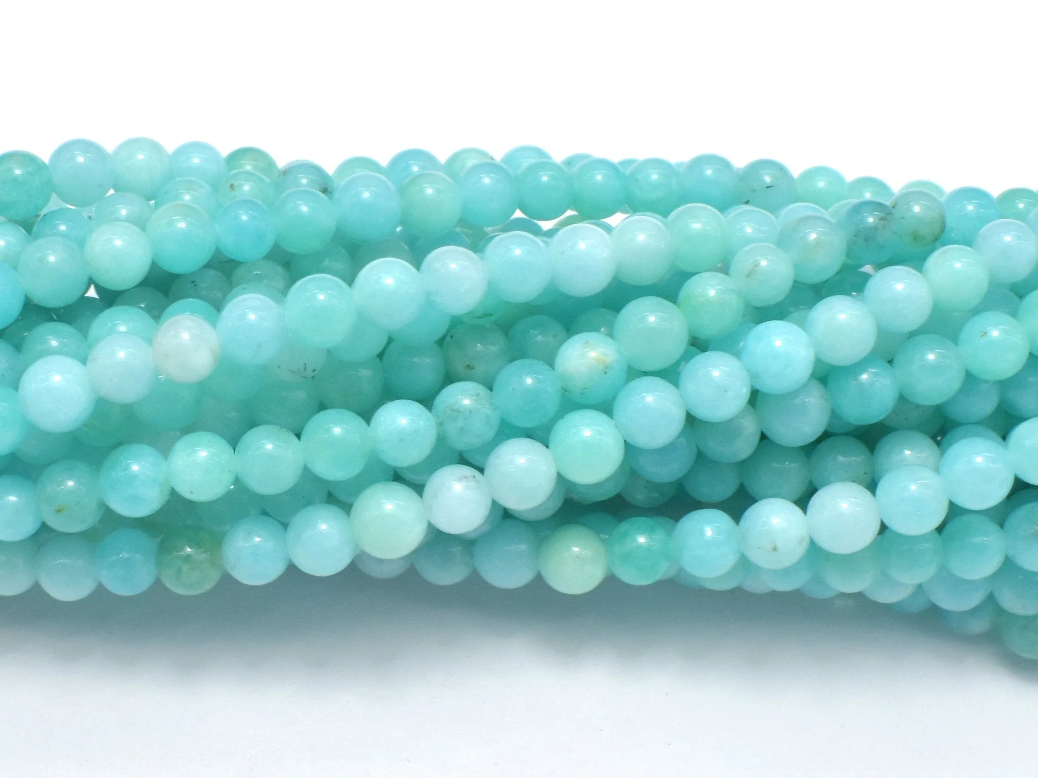 4mm Russian Amazonite Bead Strand F25