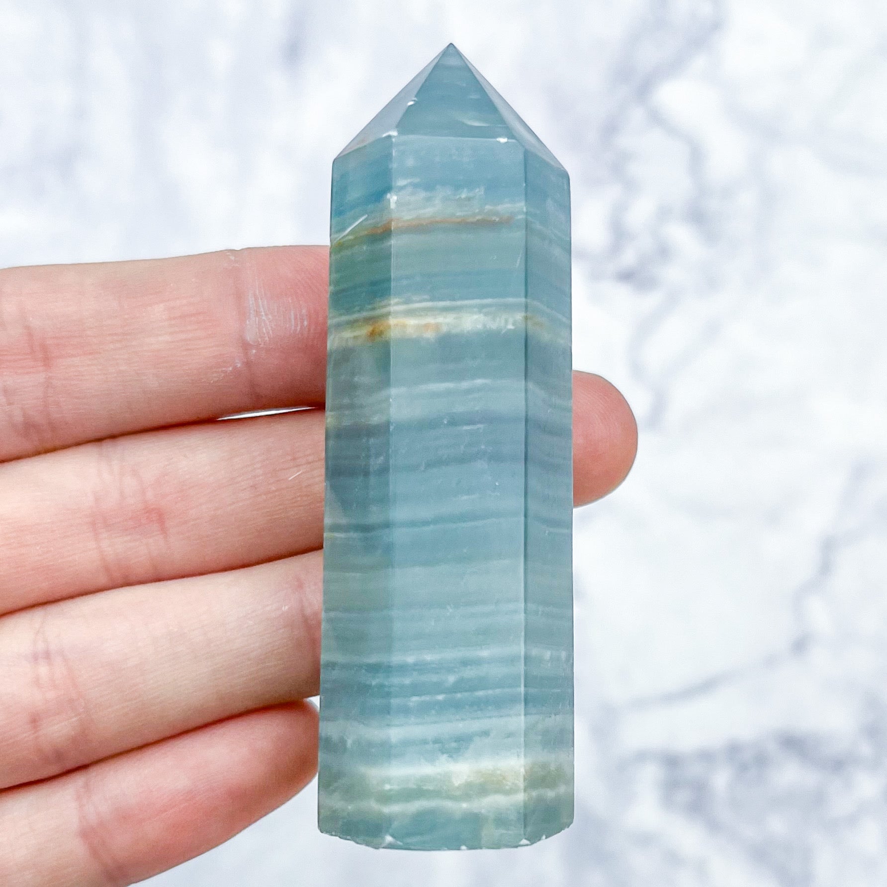 2.75 Inch Blue Onyx Tower H16