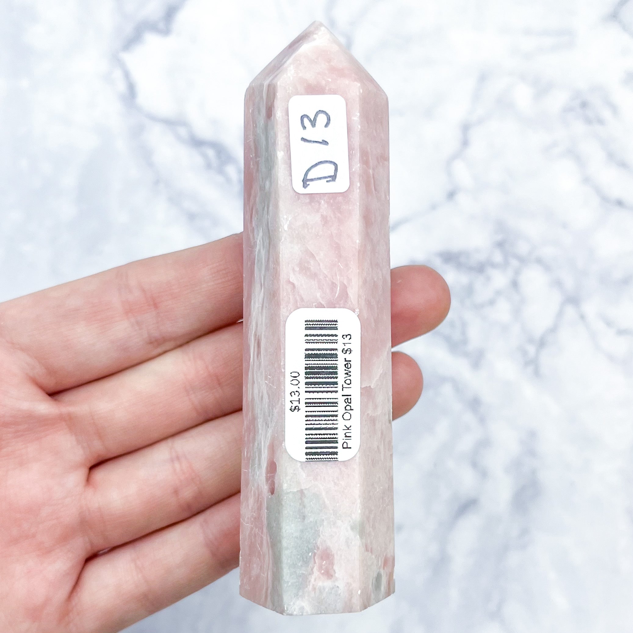 4 Inch Pink Opal Tower D13