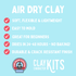 Cinder the Cat Air Dry Clay Kit